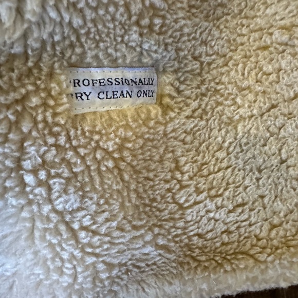 LAKEFOREST VINTAGE BROWN CORD CORDUROY SHERPA SIZE 42 LARGE BUTTON DOWN COAT - Picture 9 of 9